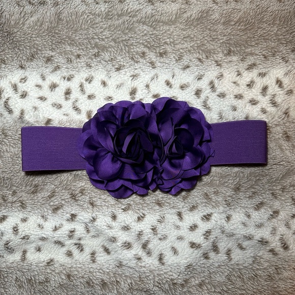 Purple Floral Belt - Picture 2 of 5